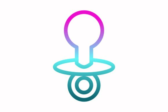 A Baby Rainbow Coloring Icon in Professional Graphics & Design