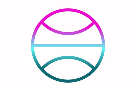 Ball Rainbow Coloring Icon for Graphics and Icons