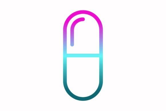 Capsule Rainbow Coloring Icon: A Versatile Graphics and Icons Asset