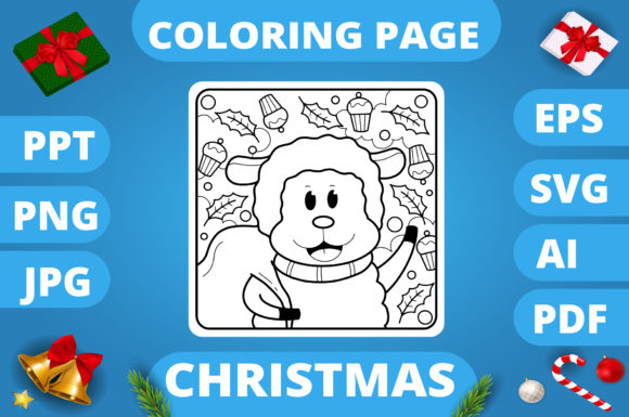 Christmas Coloring Page for Kids 17 V3: A Graphics Review