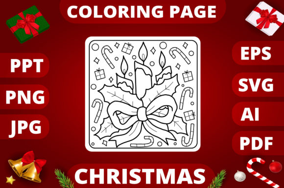 Christmas Coloring Page for Kids 20: A Graphics Gem