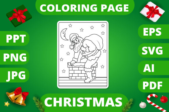 Christmas Coloring Page for Kids 22 V2: A Graphics Gem