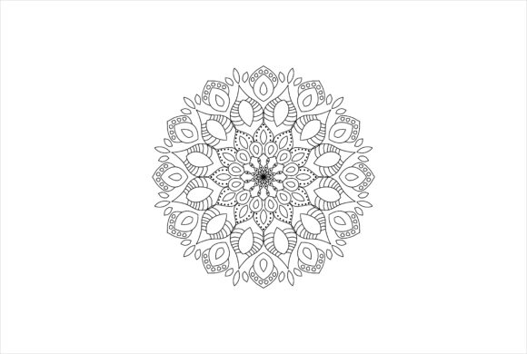 Coloring Mandala Art 0111: A Graphic Asset for Brand Expression