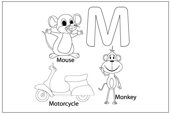 Coloring the Letter M: A Versatile Embroidery Design