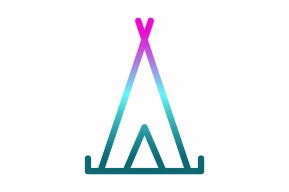 Crafting Uses for a Tent Rainbow Graphic Icon