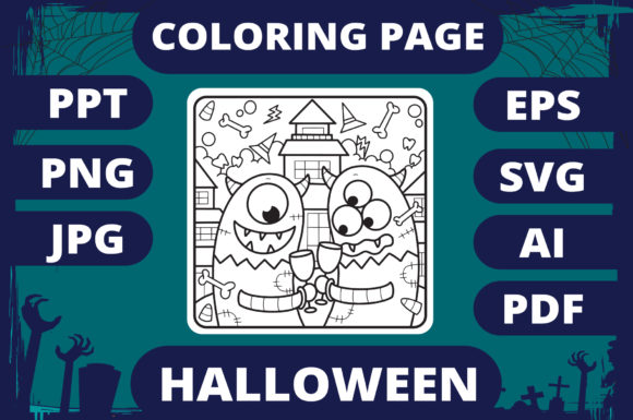 Halloween Coloring Page for Kids 15 V2: A Must-Have Graphic