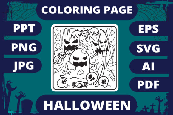 Halloween Coloring Page for Kids 18 V2: A Graphics Gem