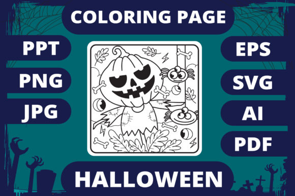 Halloween Coloring Page for Kids 21 V2: A Graphics Gem