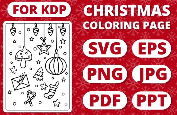 KDP Christmas Coloring Page for Kids 25