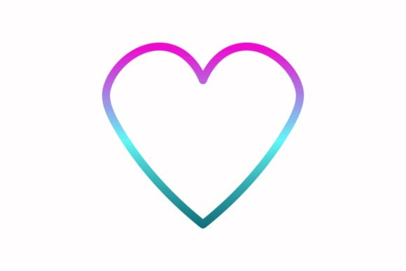 Love Rainbow Coloring Icon: A Vibrant Graphics Addition
