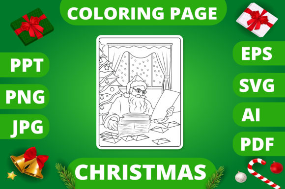 Review: Christmas Coloring Page for Kids 30 V2