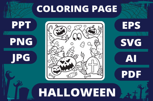 Review of Halloween Coloring Page for Kids 23 V2