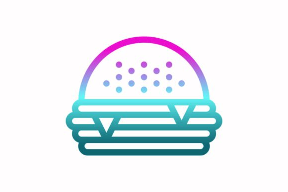 The Burger Rainbow Coloring Icon: A Graphic Review for Local Brands